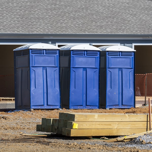 are there any restrictions on where i can place the portable toilets during my rental period in Moffit